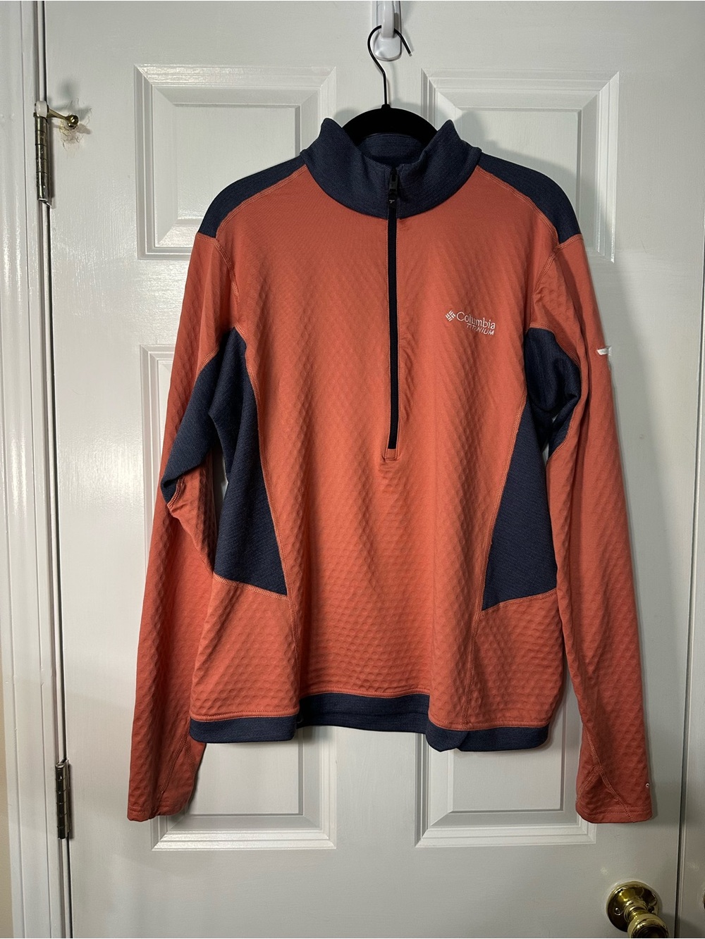 Columbia Women's Half-Zip Pullover - Rust and purple